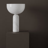 Kizu Table Lamp Medium White Marble By New Works Lifestyle View1