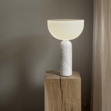 Kizu Table Lamp Medium White Marble By New Works - Lifestyle View3
