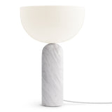 Kizu Table Lamp Medium White Marble By New Works - With Light