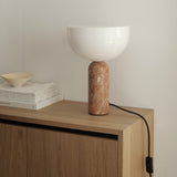 Kizu Table Lamp Small Breccia Pernice Marble By New Works - Lifestyle View