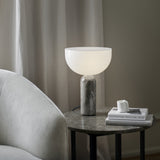 Kizu Table Lamp Small Gris Du Marasi Marble By New Works - Lifestyle View