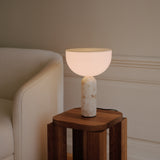 Kizu Table Lamp Small Kunis Breccia Marble By New Works - Lifestyle View2
