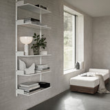 Kizu Table Lamp Small White Marble By New Works - Lifestyle View