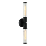 Klarice Wall Sconce 2 Light Matte Black
