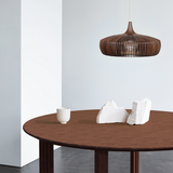 Klava Dine Wood Pendant Dark Oak By UMAGE Lifestyle View