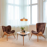 Klava Dine Wood Pendant Oak By UMAGE - Lifestyle View2