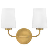 Kline Vanity Light 2 Light Heritage Brass By Lark Living