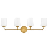Kline Vanity Light 4 Light Heritage Brass By Lark Living