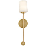 Kline Wall Sconce Lacquered Brass Natural By Lark Living - Front View