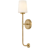 Kline Wall Sconce Lacquered Brass Natural By Lark Living