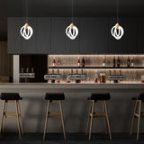 Knot 4CCT Mini Pendant Light Aged Brass By WAC Lighting Lifestyle View