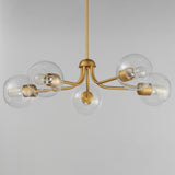 Knox Globe Chandelier Natural Aged Brass by Maxim Lighting