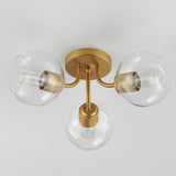 Knox Semi-Flush Mount Natural Aged Brass by Maxim Lighting