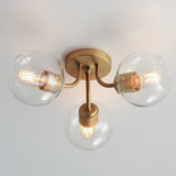 Knox Semi-Flush Mount Natural Aged Brass by Maxim Lighting