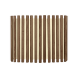 Komorebi Rectangular Pendant Dark Oak Medium By UMAGE