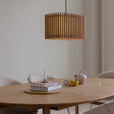 Komorebi Rectangular Pendant Oak Medium By UMAGE Lifestyle View