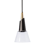 Kora Mini Pendant, shown in Oil Rubbed Bronze, Modern Brass, by Hubbardton Forge