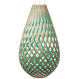 Kōura Pendant Light Bamboo Aqua 79 Inch By David Trubridge