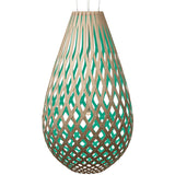 Kōura Pendant Light Bamboo Aqua 94 Inch By David Trubridge