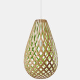 Kōura Pendant Light Bamboo Lime 29 Inch By David Trubridge