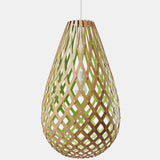 Kōura Pendant Light Bamboo Lime 39 Inch By David Trubridge