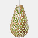 Kōura Pendant Light Bamboo Lime 63 Inch By David Trubridge