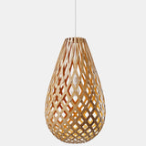 Kōura Pendant Light Bamboo Orange 20 Inch By David Trubridge