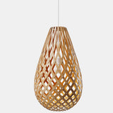 Kōura Pendant Light Bamboo Orange 29 Inch By David Trubridge