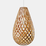 Kōura Pendant Light Bamboo Orange 39 Inch By David Trubridge