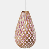 Kōura Pendant Light Bamboo Pink 20 Inch By David Trubridge