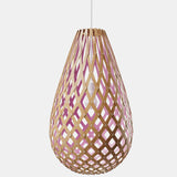 Kōura Pendant Light Bamboo Pink 47 Inch By David Trubridge