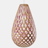 Kōura Pendant Light Bamboo Pink 63 Inch By David Trubridge