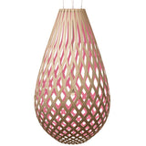 Kōura Pendant Light Bamboo Pink 79 Inch By David Trubridge