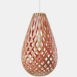 Kōura Pendant Light Bamboo Red 39 Inch By David Trubridge