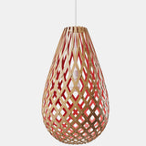 Kōura Pendant Light Bamboo Red 47 Inch By David Trubridge