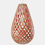 Kōura Pendant Light Bamboo Red 63 Inch By David Trubridge