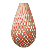 Kōura Pendant Light Bamboo Red 79 Inch By David Trubridge