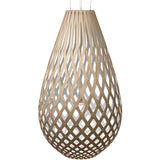 Kōura Pendant Light Bamboo White 1 Side 94 Inch By David Trubridge