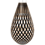 Kōura Pendant Light Black 1 Side Outside 79 Inch By David Trubridge