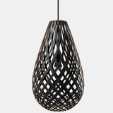 Kōura Pendant Light Black 2 Sides 39 Inch By David Trubridge