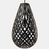 Kōura Pendant Light Black 2 Sides 63 Inch By David Trubridge