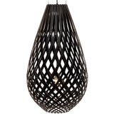 Kōura Pendant Light Black 2 Sides 79 Inch By David Trubridge