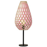 Koura Table Lamp Bamboo Pink By David Trubridge