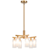Kristof Chandelier Aged Gold Brass By Matteo