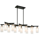 Kristof Linear Chandelier Matte Black By Matteo