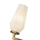 Krysta Chandelier Brushed Gold Opal Matte Glass By Alora Detailed View