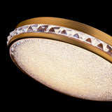 Krystalli Flush Mount Aged Brass By Schonbek Detailed View