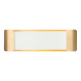 Kumilo Wall Sconce 18 Inch White + Aged Gold Brass