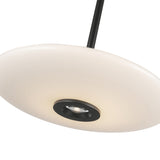 Kyoto Pendant Light Black Glossy Opal By Kuzco Detailed View