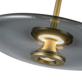 Kyoto Pendant Light Vintage Brass Smoked By Kuzco Detailed View